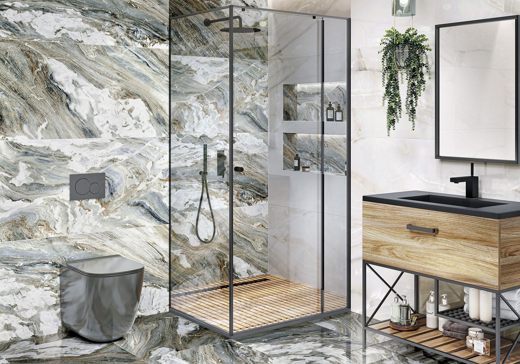 Фотография Коллекции Cascade Керамогранита и керамической плитки от производителя - Alma Ceramica, в интернет магазине Casa-Ceramica