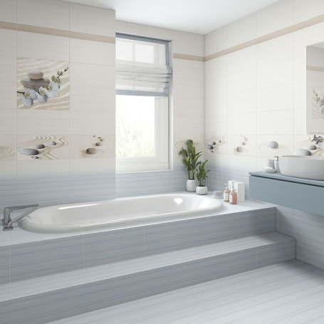 Фотография Коллекции Relax керамической плитки для ванной от производителя - Alma Ceramica, в интернет магазине Casa-Ceramica