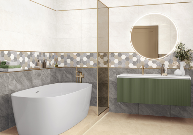 Фотография Коллекции Savoy керамической плитки для ванной от производителя - Alma Ceramica, в интернет магазине Casa-Ceramica
