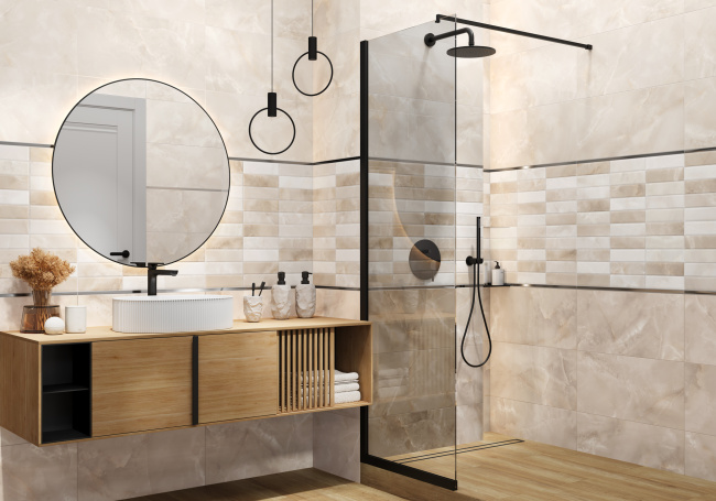 Фотография Коллекции Azimut керамической плитки для ванной от производителя - Alma Ceramica, в интернет магазине Casa-Ceramica